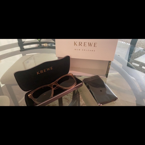 Brand New Krewe Sunglasses - Rose Gold